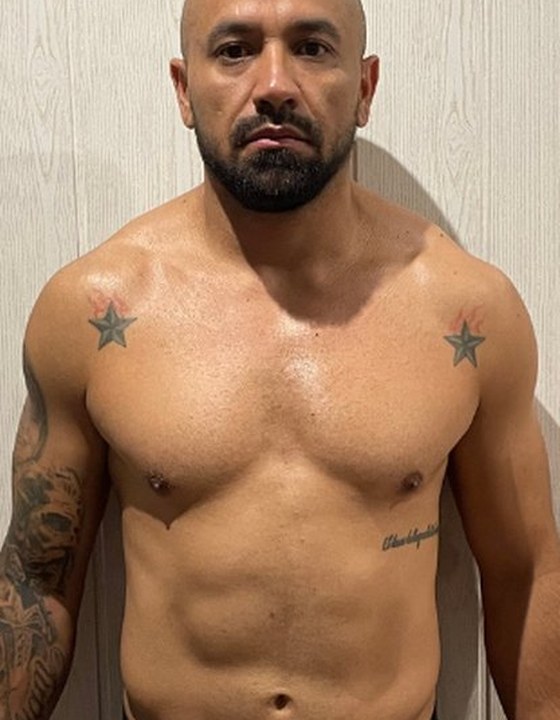 Andrés antes de entrenar en Naga