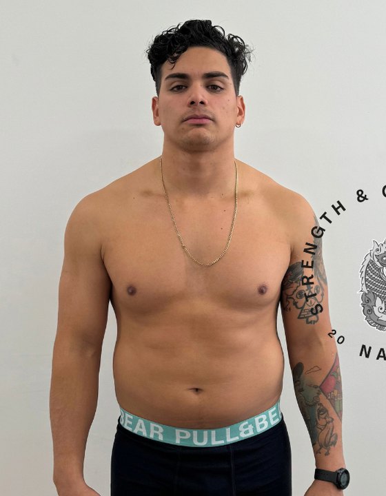 Danilo antes de entrenar en Naga